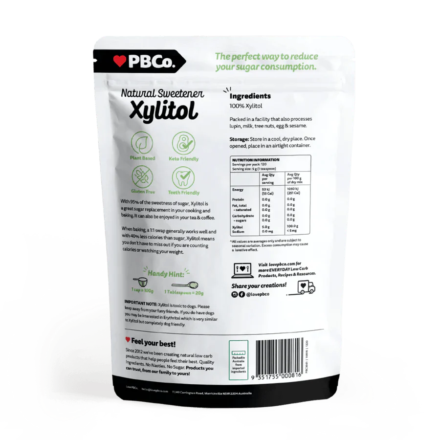 Xylitol Natural Sweetener - 600g - Twin Sisters